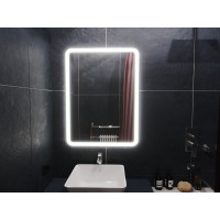 Зеркало с подогревом и подсветкой для ванной комнаты Бельви